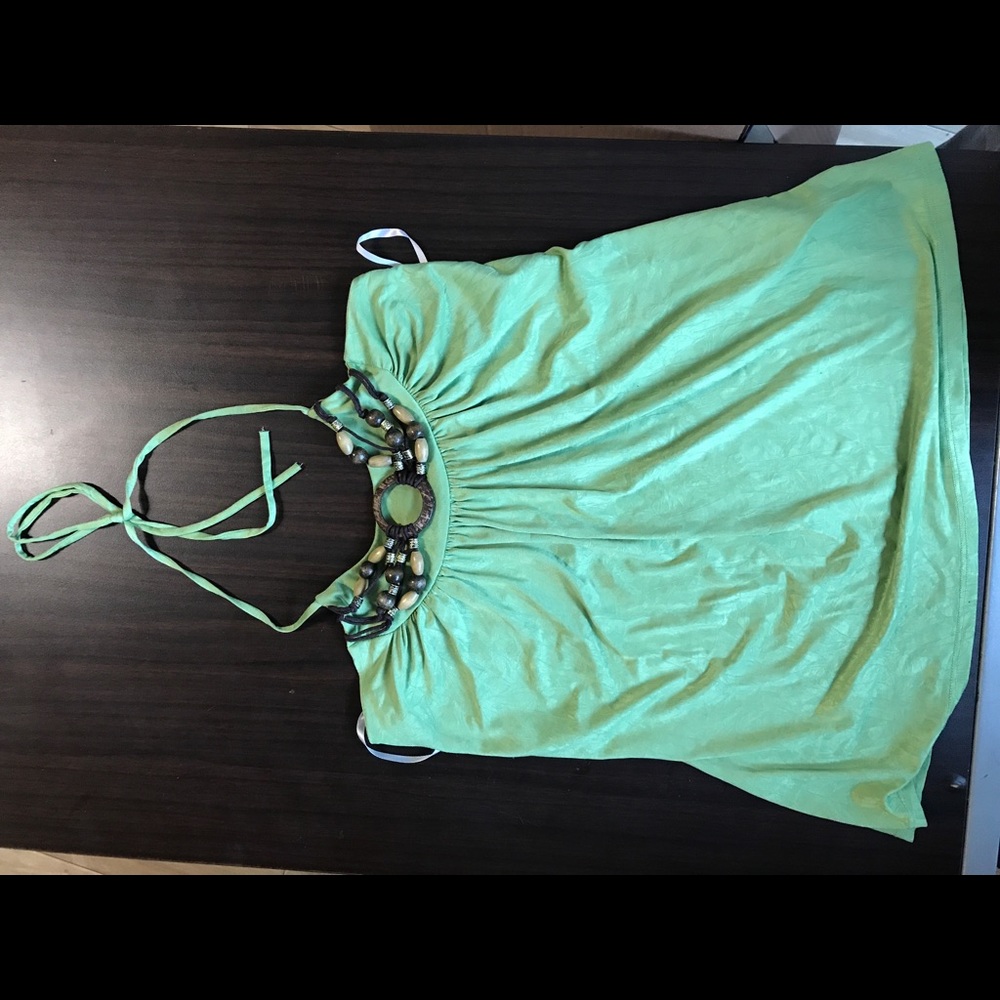 Spaghetti halter top